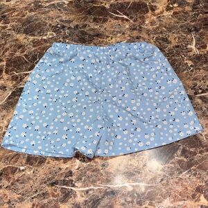 Kids Blue Floral Shorts